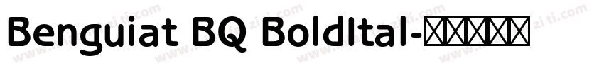 Benguiat BQ BoldItal字体转换